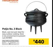 Megamaster Potjie No.3 Black