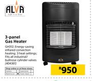 Alva 3 Panel Gas Heater