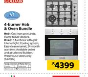 Goldair 4 Burner Hob & Oven Bundle