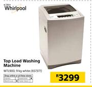 Whirlpool 9Kg Top Load Washing Machine White WTL900