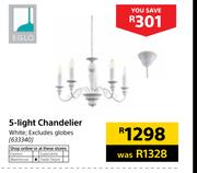 Eglo 5-Light Chandelier White