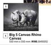 Designhouse Big 5 Canvas 550mm x 550mm