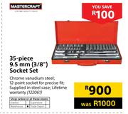 Mastercraft 35-Piece 9.5mm(3/8") Socket Set