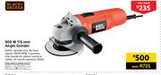 Black+Decker 900W 115mm Angle Grinder KG915