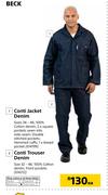 Beck Conti Jacket Denim Sizes 34-46