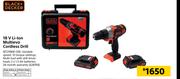 Black+Decker 18V Li-Ion Multievo Cordless Drill MT218KB-QW