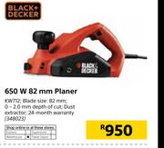 Black+Decker 650W 82mm Planer KW172
