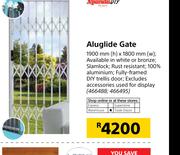 Xpanda DIY Aluglide Gate 1900mm (h)x1800mm (w)