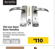 Dortello 150mm Steel Door Handles