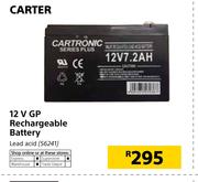 Carter 12V GP Rechargeable Battery Lead Acid