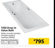 1700 Drop In Value Bath
