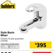 Builders Style Basin Mixer