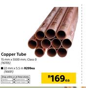 Copper Tube 15mm X 5500mm-Each