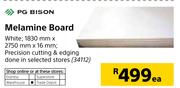 PG Bison Melamine Board- 1830mmX2750mmX16mm