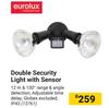 Eurolux Double Security Light With Sensor