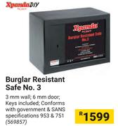 Xpanda Diy Burglar Resistant Safe No. 3 569857