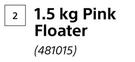 Pool Brite Month Mate Pink Floater-1.5Kg Each