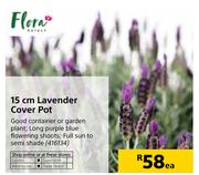 Flora 15cm Lavender Cover Pot-Each