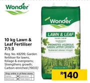 Wonder Lawn & Leaf Fertiliser 7:1:3-10Kg