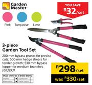 Garden Master 3-Piece Garden Tool Set-Per Set