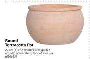 Round Terracotta Pot 29cm x 19cm