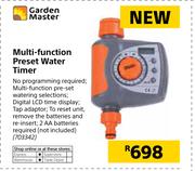 Garden Master Multi Function Preset Water Timer