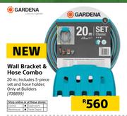 Gardena Wall Bracket & Hose Combo