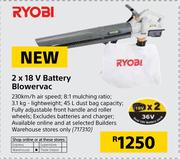 Ryobi 2 x 18V Battery Blower Vac