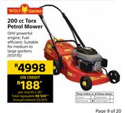 Wolf Garden 200cc Torx Petrol Mower