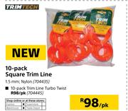 Trimtech 10 Pack Square Trim Line Nylon-1.5mm Per Pack
