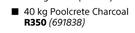 Cemcrete Poolcrete Charcoal Plaster-40Kg