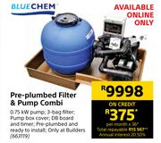 Blue Chem Pre-Plumbled Filter And Pump Combi