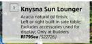 Knysna Sun Lounger-Each