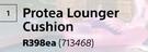 Protea Lounger Cushion-Each