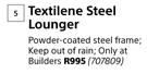 Textilene Steel Lounger