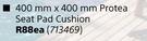 400mm X 400mm Protea Seat Pad Cushions-Each