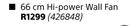 Goldair Hi-Power 66cm Wall Fan