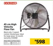 Goldair 45cm High Velocity Floor Fan