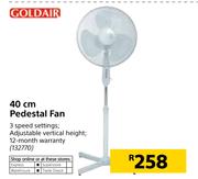 Goldair Pedestal Fan 