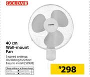 Goldair 40cm Wall-Mount Fan