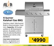 Alva 4 Burner Kalahari Gas BBQ