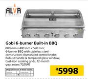 Alva Gobi 6 Burner Built In BBQ