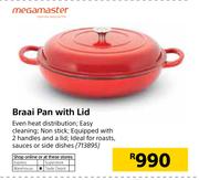 Megamaster Braai Pan With Lid