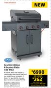 Megamaster Granite Edition 4 Burner Patio Gas Braai