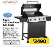 Megamaster Sizzler 440mm Patio Gas Braai