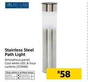 Solar Flair Stainless Steel Path Light