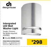 Design House Intergrated LED Wall Washer Light Double