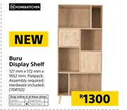 Home & Kitchen Buru Display Shelf-127mm x 172mm x 1652mm