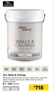 Fired Earth 10Ltr Walls & Ceilings