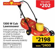 Wolf 1300w clearance cub lawn mower